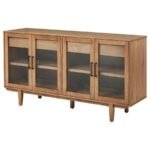 MIDDLETON 4-DOOR SIDEBOARD SERVER WITH DUAL DRAWERS NATURAL - Image 5