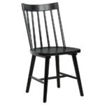 MIDDLETON SOLID WOOD DINING SIDE CHAIR BLACK (SET OF 2) - Image 3