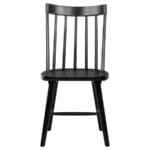 MIDDLETON SOLID WOOD DINING SIDE CHAIR BLACK (SET OF 2) - Image 4