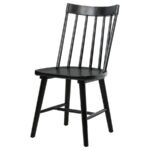 MIDDLETON SOLID WOOD DINING SIDE CHAIR BLACK (SET OF 2) - Image 5