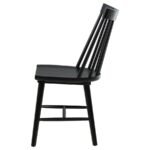 MIDDLETON SOLID WOOD DINING SIDE CHAIR BLACK (SET OF 2) - Image 6