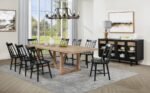 MIDDLETON SOLID WOOD DINING SIDE CHAIR BLACK (SET OF 2) - Image 14