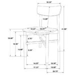 PARKRIDGE 5-PIECE 59-INCH WOOD DINING SET WHITE WASHED - Image 15