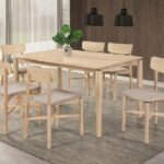 PARKRIDGE 7-PIECE 59-INCH WOOD DINING SET WHITE WASHED