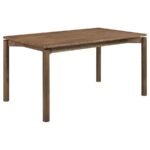 PARKRIDGE 7-PIECE 59-INCH WOOD DINING SET NATURAL WALNUT - Image 3