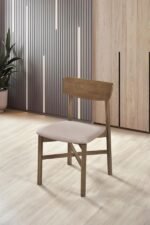 PARKRIDGE DINING SIDE CHAIR NATURAL WALNUT (SET OF 2) - Image 2