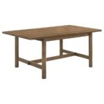 CRESTMORE 5-PIECE RECTANGULAR DINING TABLE SET WALNUT - Image 3