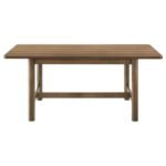 CRESTMORE 5-PIECE RECTANGULAR DINING TABLE SET WALNUT - Image 4