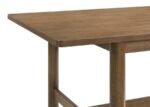 CRESTMORE 5-PIECE RECTANGULAR DINING TABLE SET WALNUT - Image 10