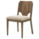 CRESTMORE DINING CHAIR UPHOLSTERED SEAT WALNUT (SET OF 2) - Image 5