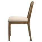 CRESTMORE DINING CHAIR UPHOLSTERED SEAT WALNUT (SET OF 2) - Image 6