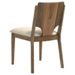 CRESTMORE DINING CHAIR UPHOLSTERED SEAT WALNUT (SET OF 2) - Image 7