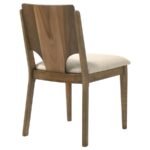 CRESTMORE DINING CHAIR UPHOLSTERED SEAT WALNUT (SET OF 2) - Image 8