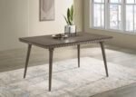 ONSLOW 59-INCH RECTANGULAR WOOD DINING TABLE DARK BROWN - Image 2