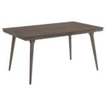 ONSLOW 59-INCH RECTANGULAR WOOD DINING TABLE DARK BROWN