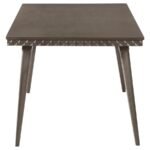 ONSLOW 59-INCH RECTANGULAR WOOD DINING TABLE DARK BROWN - Image 4