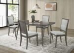 ONSLOW 59-INCH RECTANGULAR WOOD DINING TABLE DARK BROWN - Image 9