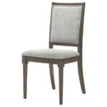 ONSLOW UPHOLSTERED DINING SIDE CHAIR DARK BROWN (SET OF 2) - Image 5