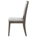 ONSLOW UPHOLSTERED DINING SIDE CHAIR DARK BROWN (SET OF 2) - Image 6