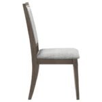 ONSLOW UPHOLSTERED DINING SIDE CHAIR DARK BROWN (SET OF 2) - Image 9