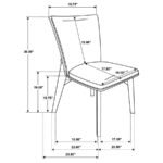BILOXI 5-PIECE 71-INCH RECTANGULAR DINING SET GREYISH BROWN - Image 16