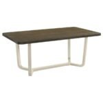 BILOXI 71-INCH RECTANGULAR WOOD DINING TABLE GREYISH BROWN