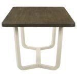 BILOXI 71-INCH RECTANGULAR WOOD DINING TABLE GREYISH BROWN - Image 4