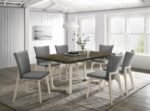 BILOXI 71-INCH RECTANGULAR WOOD DINING TABLE GREYISH BROWN - Image 11