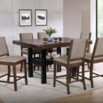 PATTERSON 7-PIECE COUNTER HEIGHT DINING SET MANGO OAK