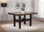 PATTERSON 60-INCH COUNTER HEIGHT DINING TABLE MANGO OAK - Image 2