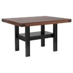 PATTERSON 60-INCH COUNTER HEIGHT DINING TABLE MANGO OAK