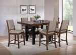 PATTERSON 60-INCH COUNTER HEIGHT DINING TABLE MANGO OAK - Image 9