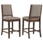 PATTERSON UPHOLSTERED COUNTER CHAIR MANGO OAK (SET OF 2)