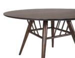 EVERTON ROUND 53-INCH WOOD DINING TABLE DARK WALNUT - Image 5