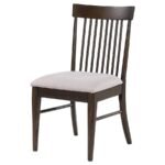 EVERTON WOOD DINING SIDE CHAIR DARK WALNUT (SET OF 2) - Image 5