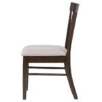 EVERTON WOOD DINING SIDE CHAIR DARK WALNUT (SET OF 2) - Image 6