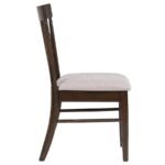 EVERTON WOOD DINING SIDE CHAIR DARK WALNUT (SET OF 2) - Image 9