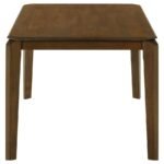 ALMONTE 5-PIECE 59-INCH RECTANGULAR DINING SET DARK BROWN - Image 5