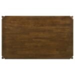 ALMONTE 5-PIECE 59-INCH RECTANGULAR DINING SET DARK BROWN - Image 6