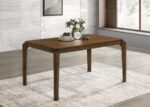 ALMONTE 59-INCH RECTANGULAR WOOD DINING TABLE DARK BROWN - Image 2