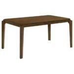 ALMONTE 59-INCH RECTANGULAR WOOD DINING TABLE DARK BROWN