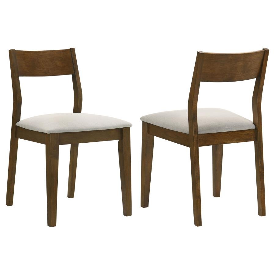 108922_001x900.jpg ALMONTE DINING CHAIR UPHOLSTERED SEAT DARK BROWN (SET OF 2) - Image 1
