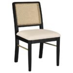 ARINI 5-PIECE ROUND DINING TABLE SET SAND WASH AND BLACK - Image 6