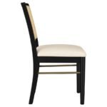 ARINI 5-PIECE ROUND DINING TABLE SET SAND WASH AND BLACK - Image 9