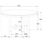 ARINI 5-PIECE ROUND DINING ROOM TABLE SET SAND WASH - Image 12