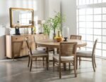 ARINI 60-INCH ROUND WOOD DINING ROOM TABLE SAND WASH - Image 8
