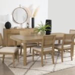 ARINI 7-PIECE EXTENSION LEAF DINING TABLE SET SAND WASH
