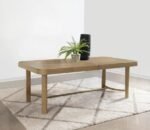 ARINI 104-INCH EXTENSION LEAF DINING TABLE SAND WASH - Image 2
