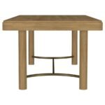 ARINI 104-INCH EXTENSION LEAF DINING TABLE SAND WASH - Image 8