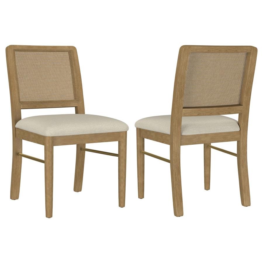 108932SWD_001x900.jpg ARINI RATTAN CANE DINING SIDE CHAIR SAND WASH (SET OF 2) - Image 1